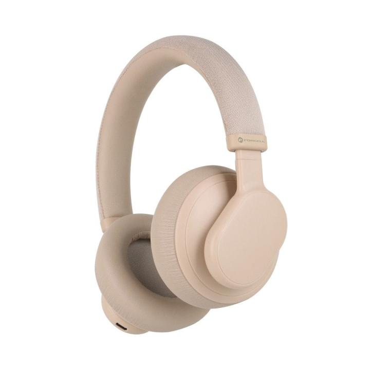 FORCELL F-AUDIO słuchawki bezprzewodowe nagłowne ANC Touch Beat różowe