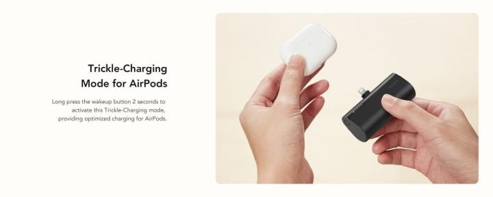 VEGER powerbank 5 000 mAh z wbudowanym złączem Lightning PD QC3.0 3A 20W PlugOn (W0556P) czarny