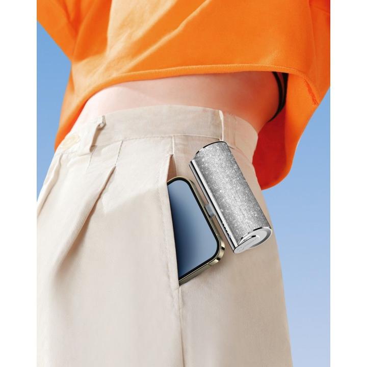 VEGER powerbank 5 000 mAh z wbudowanym złączem Lightning PD QC3.0 2,4A 12W PlugOn (W0573P) srebrny