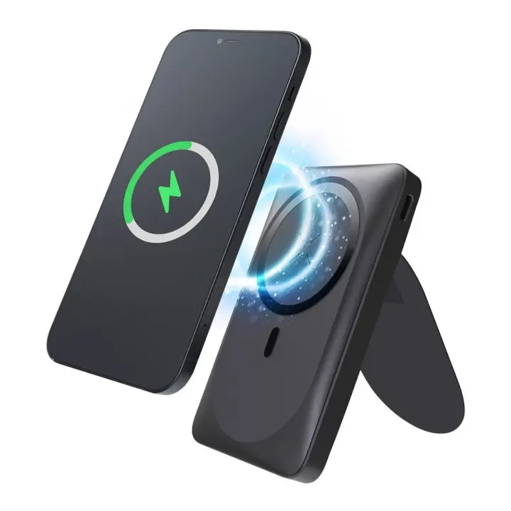 FORCELL F-ENERGY F10K2 MagStand powerbank kompatybilny z MagSafe PD QC3.0 5A 20W 10 000 mAh czarny