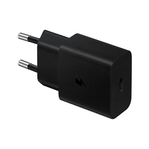 SAMSUNG oryginalna ładowarka sieciowa Typ C PD 3A 15W EP-T1510NBEGEU czarna blister