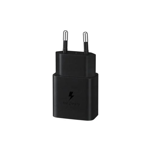 SAMSUNG oryginalna ładowarka sieciowa Typ C PD 3A 15W EP-T1510NBEGEU czarna blister