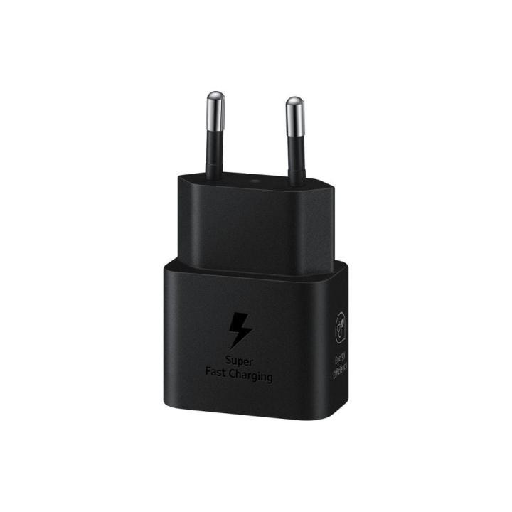 SAMSUNG oryginalna ładowarka sieciowa Typ C PD 3A 25W GaN EP-T2510NBEGEU czarna blister