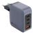 FORCELL F-ENERGY GaN VT-46 ładowarka sieciowa 3 x Typ C + USB A PD QC4.0 5A 100W szara
