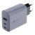 FORCELL F-ENERGY GaN VT-42B ładowarka sieciowa 2 x Typ C + USB A PD QC4.0 4A 65W szara