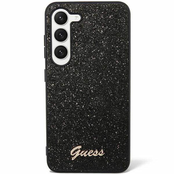 GUESS futerał do SAMSUNG S24 GUHCS24SHGGSHK (Glitter Script) czarny