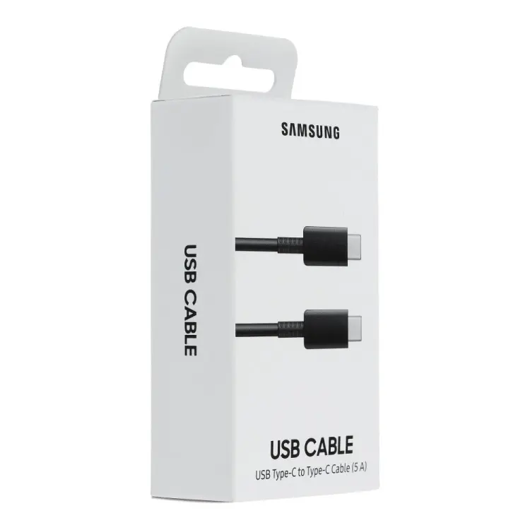 SAMSUNG oryginalny kabel Typ C do Typ C 5A EP-DN975BBEGWW 1 m czarny blister