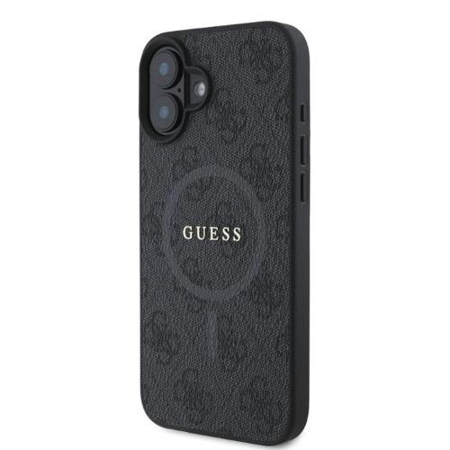 GUESS futerał do IPHONE 16 kompatybilny z MagSafe GUHMP16SG4GFRK (PU 4G Ring Classic Logo) czarny