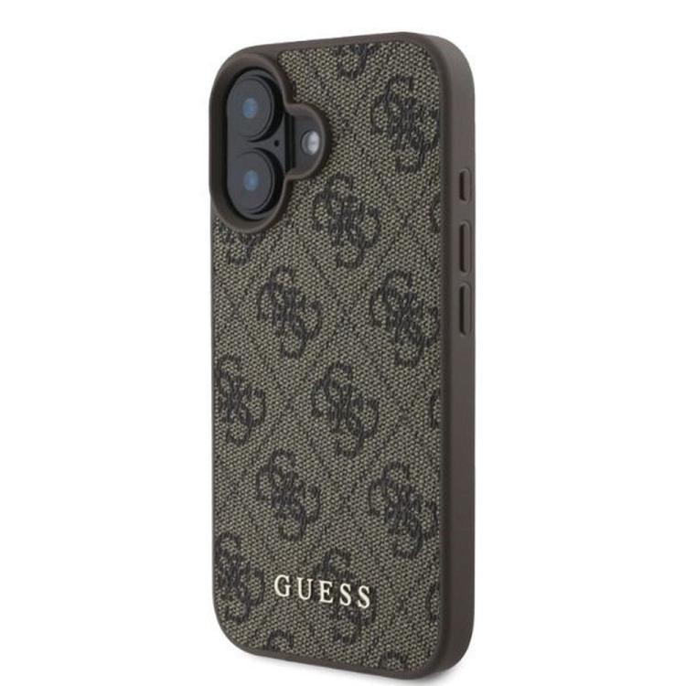 GUESS futerał do IPHONE 16 GUHCP16SG4GFBR (PU 4G Classic) brązowy