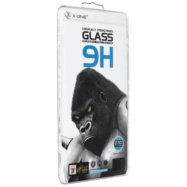 Szkło hartowane X-ONE Full Cover Extra Strong Crystal Clear - do iPhone 15/16 Plus (full glue) czarny