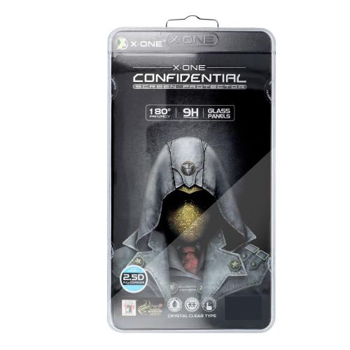 Szkło hartowane X-ONE Full Cover Extra Strong Privacy - do iPhone 15/16 Plus (full glue) czarny