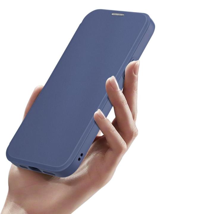 DUX DUCIS kabura SKIN X PRO kompatybilna z MagSafe do IPHONE 15 Plus niebieska