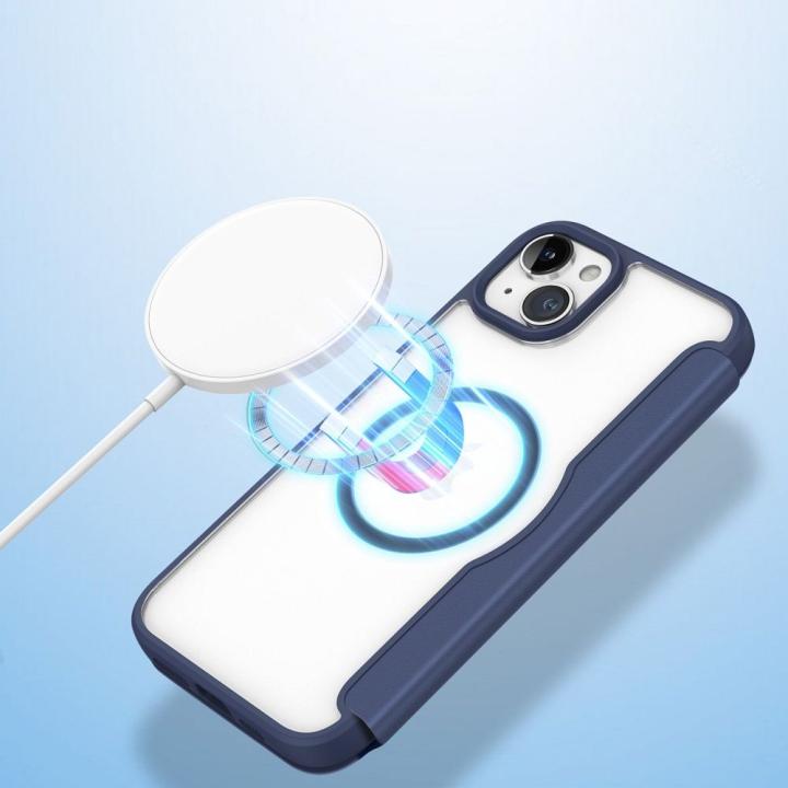 DUX DUCIS kabura SKIN X PRO kompatybilna z MagSafe do IPHONE 15 Plus niebieska