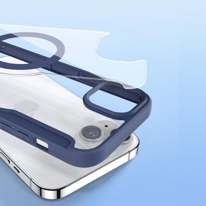 DUX DUCIS kabura SKIN X PRO kompatybilna z MagSafe do IPHONE 15 Plus niebieska