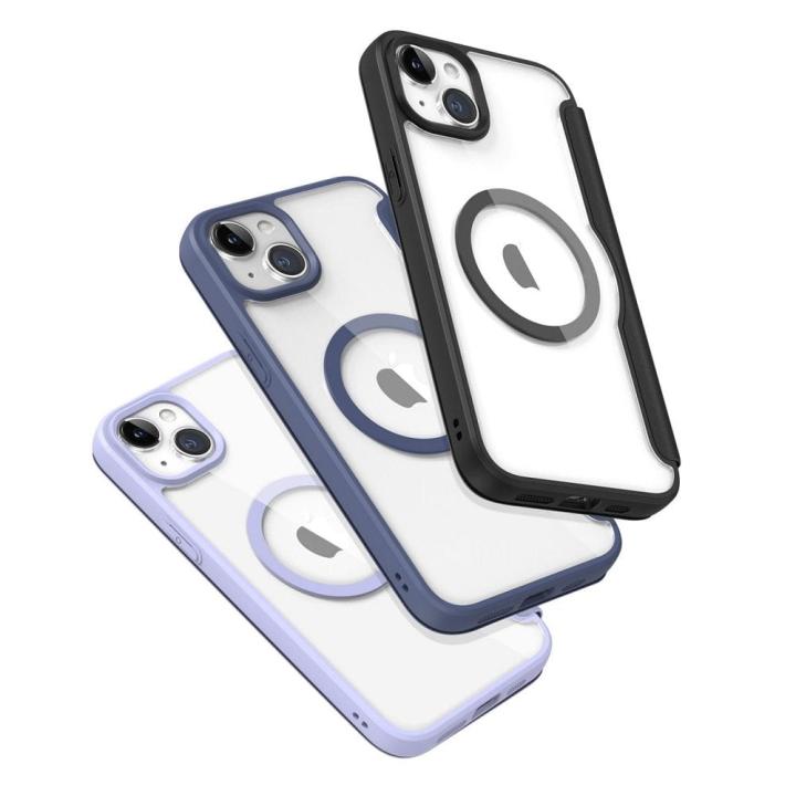 DUX DUCIS kabura SKIN X PRO kompatybilna z MagSafe do IPHONE 15 Plus fioletowa