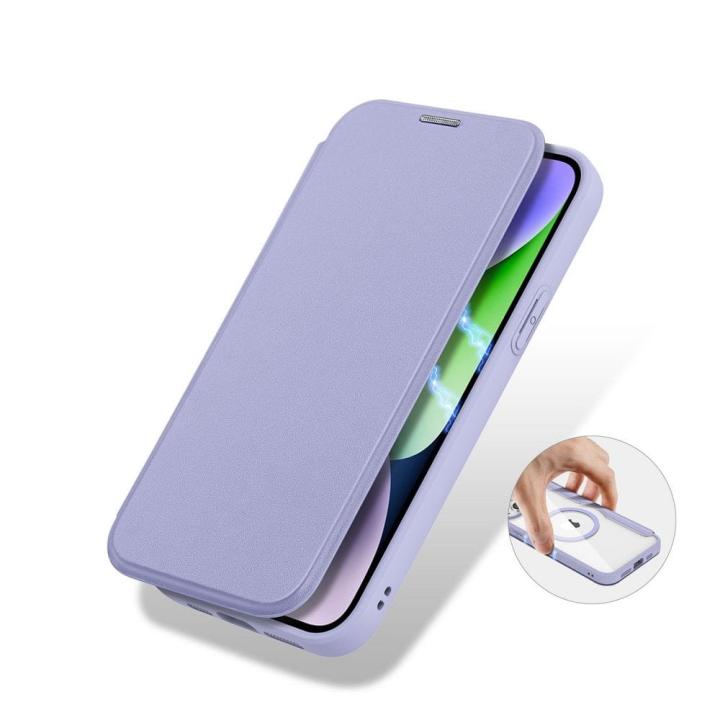 DUX DUCIS kabura SKIN X PRO kompatybilna z MagSafe do IPHONE 15 Plus fioletowa
