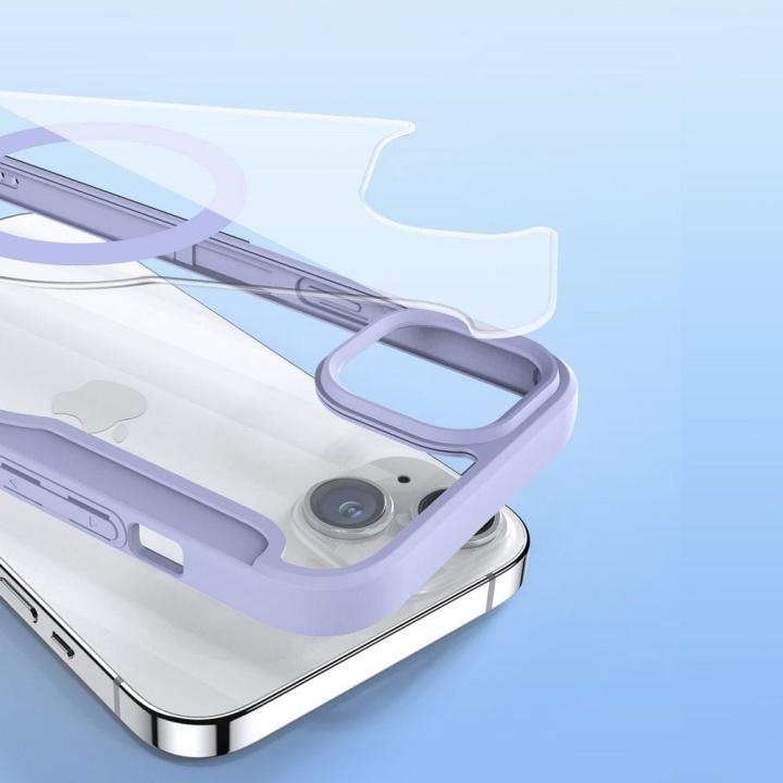 DUX DUCIS kabura SKIN X PRO kompatybilna z MagSafe do IPHONE 15 Plus fioletowa