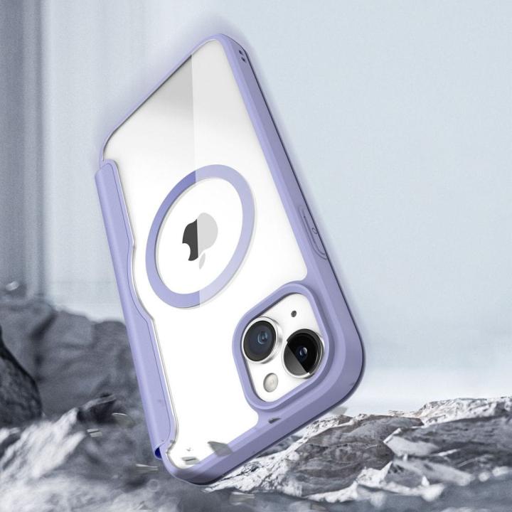 DUX DUCIS kabura SKIN X PRO kompatybilna z MagSafe do IPHONE 15 Plus fioletowa