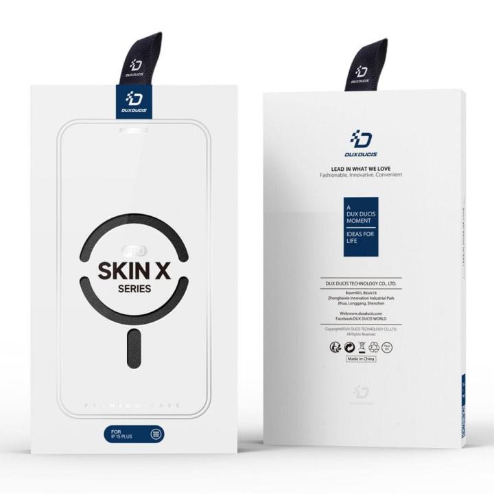 DUX DUCIS kabura SKIN X PRO kompatybilna z MagSafe do IPHONE 15 Plus czarna