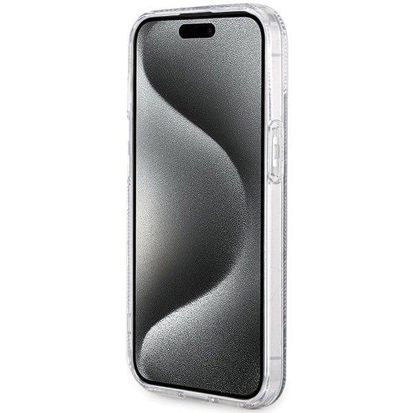 GUESS futerał do IPHONE 15 Plus kompatybilny z MagSafe GUHMP15MHGCUSTGK do iPhone 15 Plus (IML GCUBE) czarny