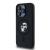 KARL LAGERFELD futerał do IPHONE 15 Pro kompatybilny z MagSafe KLHMP15LSCMKCRHK (Silicone KC Body Ring) czarny