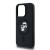 KARL LAGERFELD futerał do IPHONE 15 Pro kompatybilny z MagSafe KLHMP15LSCMKCRHK (Silicone KC Body Ring) czarny
