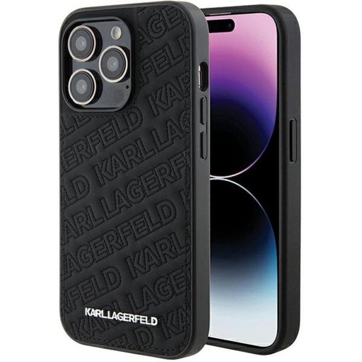 KARL LAGERFELD futerał do IPHONE 15 Pro KLHCP15LPQKPMK (Quilted Pattern) czarny