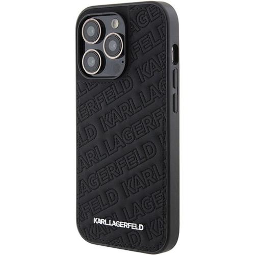 KARL LAGERFELD futerał do IPHONE 15 Pro KLHCP15LPQKPMK (Quilted Pattern) czarny