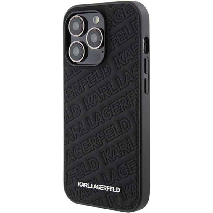 KARL LAGERFELD futerał do IPHONE 15 Pro KLHCP15LPQKPMK (Quilted Pattern) czarny