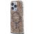 GUESS futerał do IPHONE 15 Pro kompatybilny z MagSafe GUHMP15LHGCUSTGW (IML GCUBE) brązowy