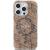 GUESS futerał do IPHONE 15 Pro kompatybilny z MagSafe GUHMP15LHGCUSTGW (IML GCUBE) brązowy