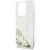 GUESS futerał do IPHONE 15 Pro GUHCP15LLFCSEGT (Liquid Glitter Gold Stripes) transparentny