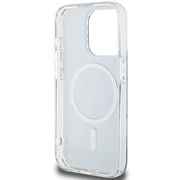 GUESS futerał do IPHONE 15 Pro Max kompatybilny z MagSafe GUHMP15XHGCUSTGK (IML GCUBE) czarny