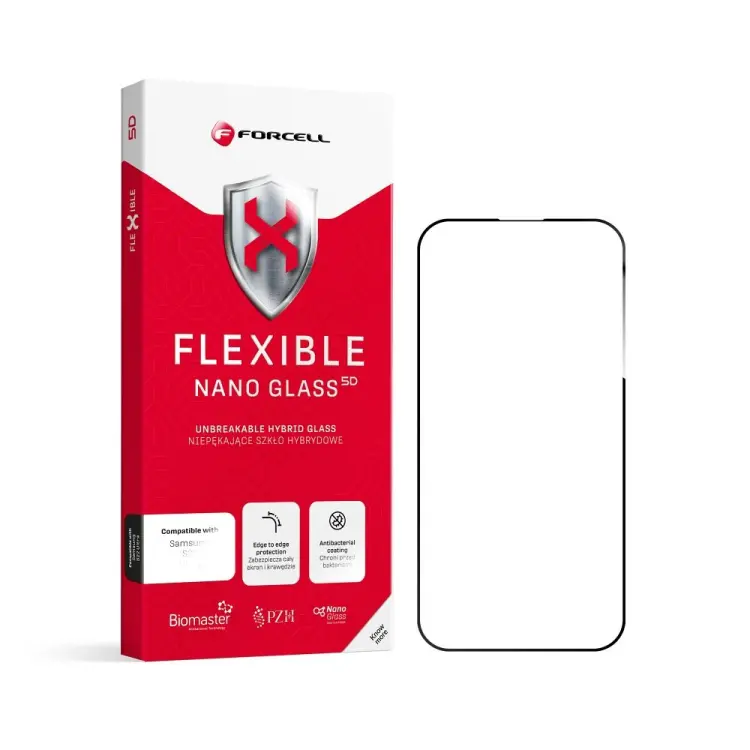Forcell Flexible 5D - szkło hybrydowe do iPhone 14 Pro Max czarny