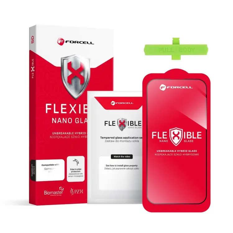Forcell Flexible 5D - szkło hybrydowe do iPhone 14 Pro Max czarny