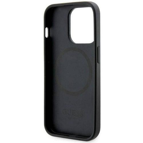 GUESS futerał do IPHONE 14 Pro GUHMP14LHGCFSEK (MAG GCUBE) czarny