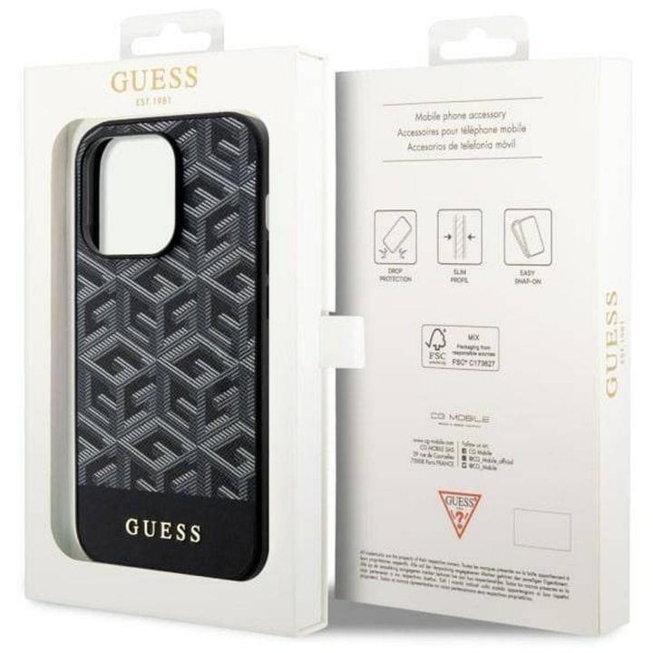GUESS futerał do IPHONE 14 Pro GUHMP14LHGCFSEK (MAG GCUBE) czarny