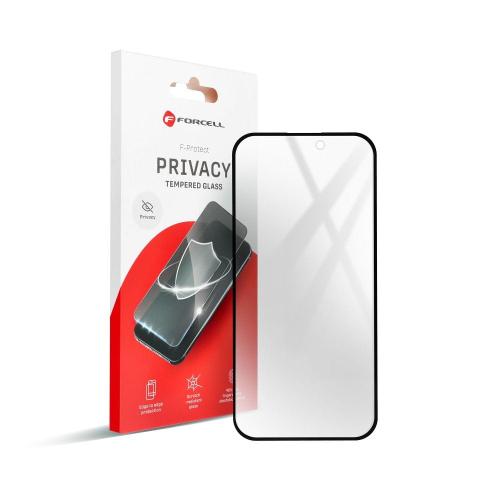 Szkło Hartowane Forcell Privacy Glass - do Iphone 14 Pro czarny