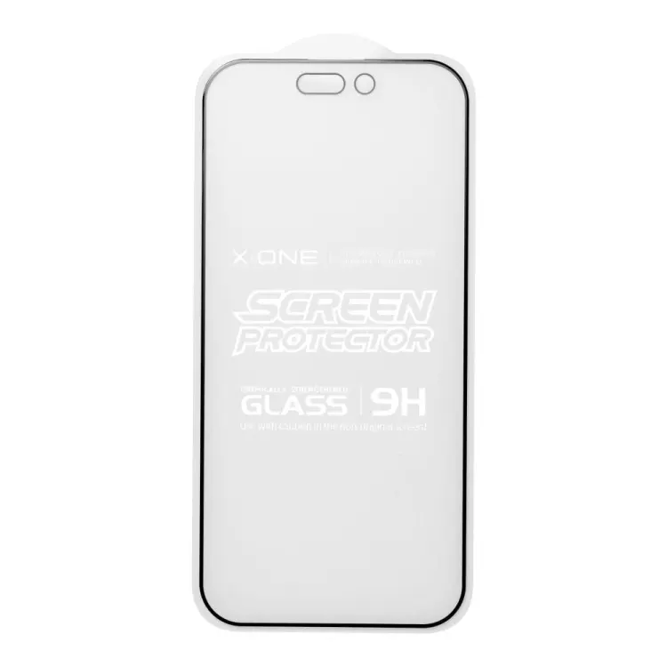Szkło hartowane X-ONE Full Cover Extra Strong Matowe - do iPhone 13 Pro Max/14 Plus (full glue) czarny