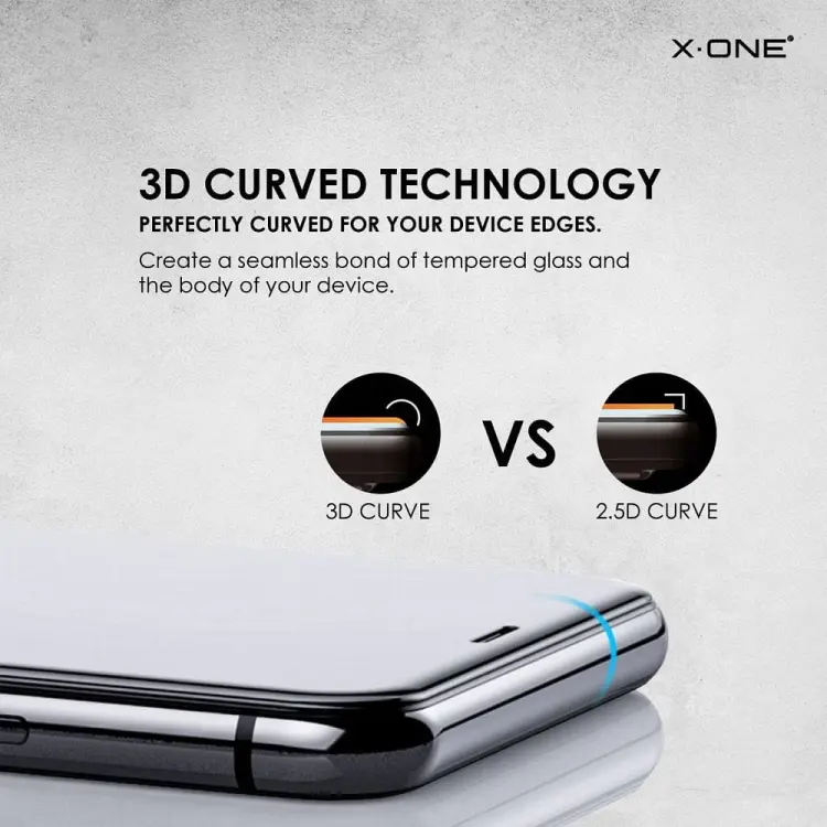 Szkło hartowane X-ONE Full Cover Extra Strong Matowe - do iPhone 13/13 Pro/14 (full glue) czarny