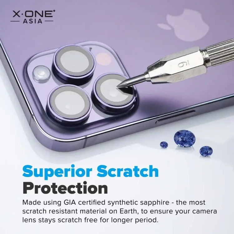 Szkło szafirowe X-ONE na obiektyw aparatu Camera Armor Pro - do iPhone 13 Pro/13 Pro Max