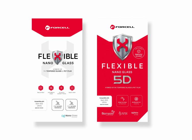 Forcell Flexible 5D - szkło hybrydowe do iPhone 12/12 Pro czarny