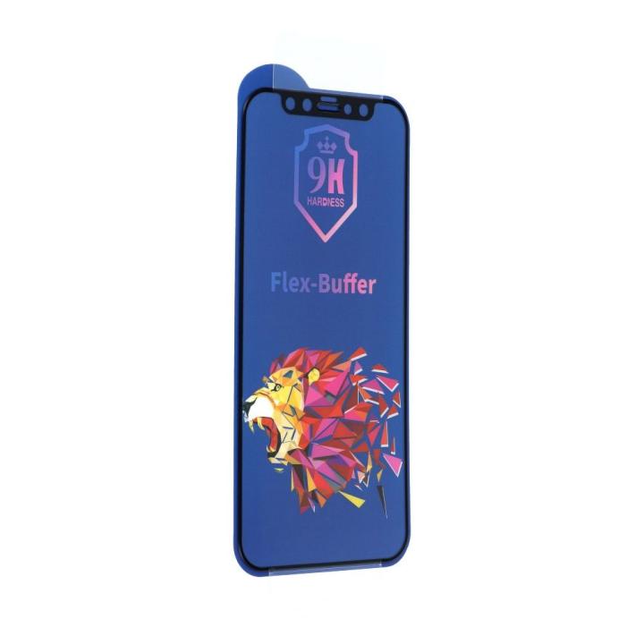 Szkło hybrydowe Bestsuit Flex-Buffer 5D z powłoką antybakteryjną Biomaster do iPhone 12 mini czarny