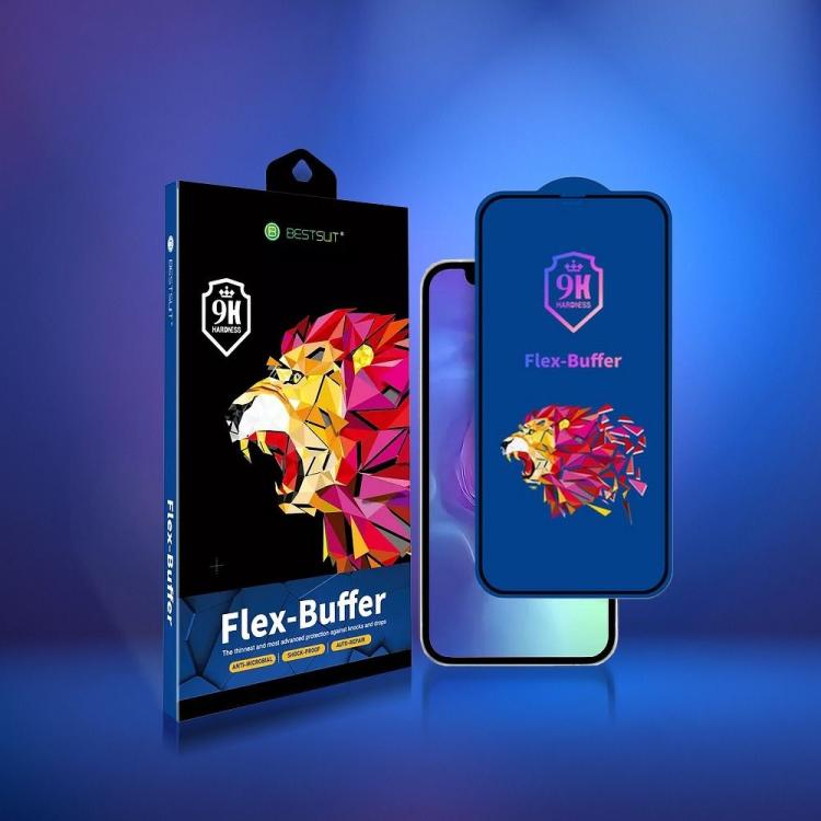 Szkło hybrydowe Bestsuit Flex-Buffer 5D z powłoką antybakteryjną Biomaster do iPhone 12 mini czarny