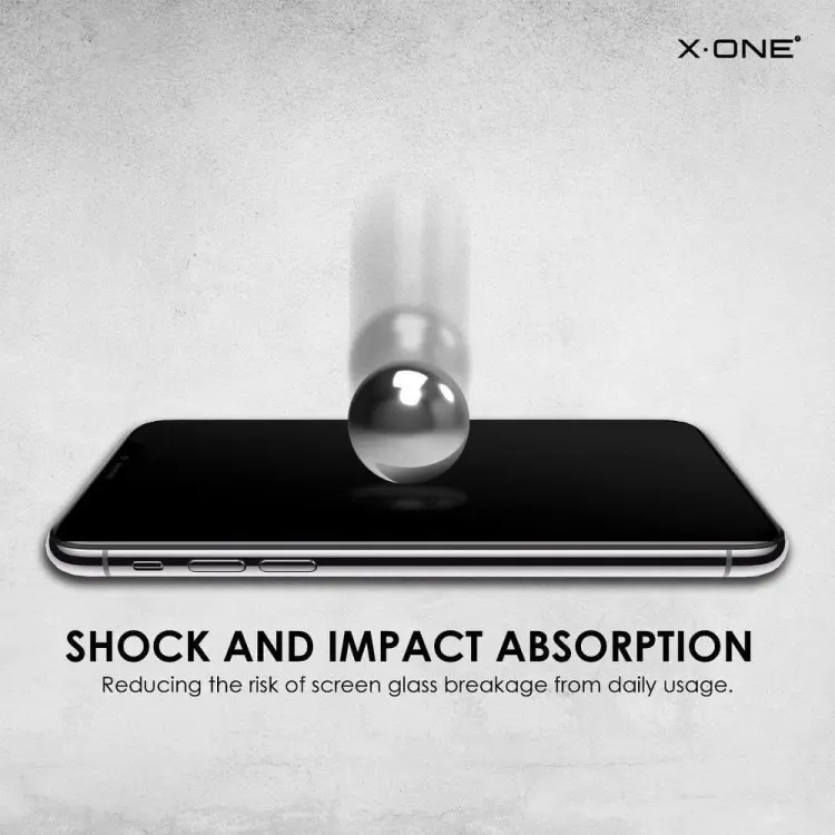 Szkło hartowane X-ONE Full Cover Extra Strong Matowe - do iPhone 12 mini (full glue) czarny