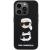 KARL LAGERFELD futerał do IPHONE 15 Pro KLHCP15LSDHKCNK (Silicone KC) czarny