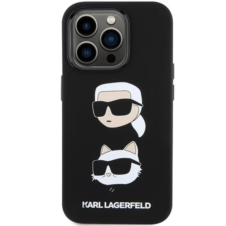 KARL LAGERFELD futerał do IPHONE 15 Pro KLHCP15LSDHKCNK (Silicone KC) czarny