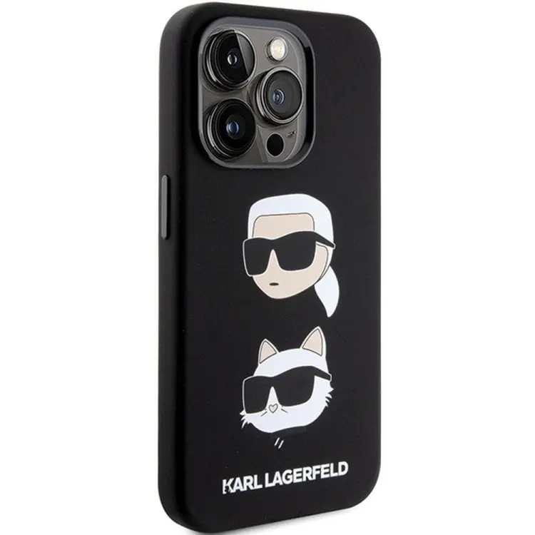KARL LAGERFELD futerał do IPHONE 15 Pro KLHCP15LSDHKCNK (Silicone KC) czarny