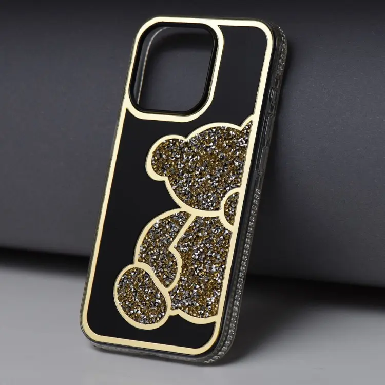 Futerał TEDDY BEAR do IPHONE 16 Pro Max złoty