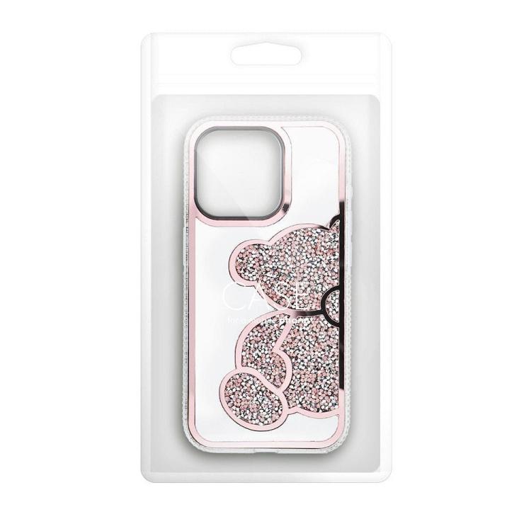 Futerał TEDDY BEAR do IPHONE 16 Pro Max różowy